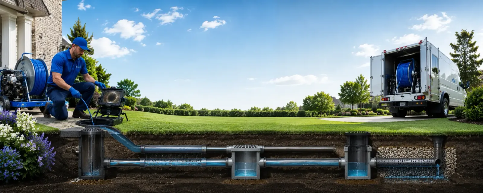 Outdoor drain cleaning information for Great Valley, NY
